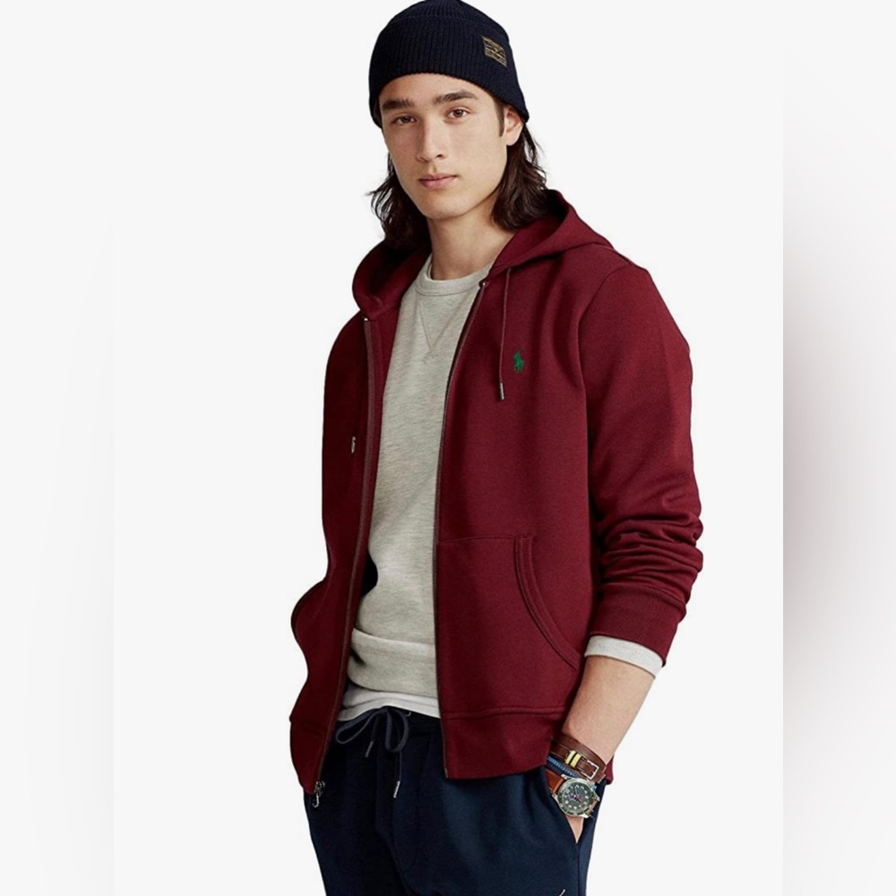 Polo Ralph Lauren- Double Knit Front Zip Hoodie- Size L - Picture 2 of 5